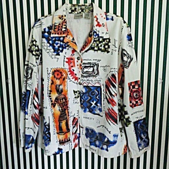Chico’s Shaman Speaks Cotton Jacket - Picture 7 of 7
